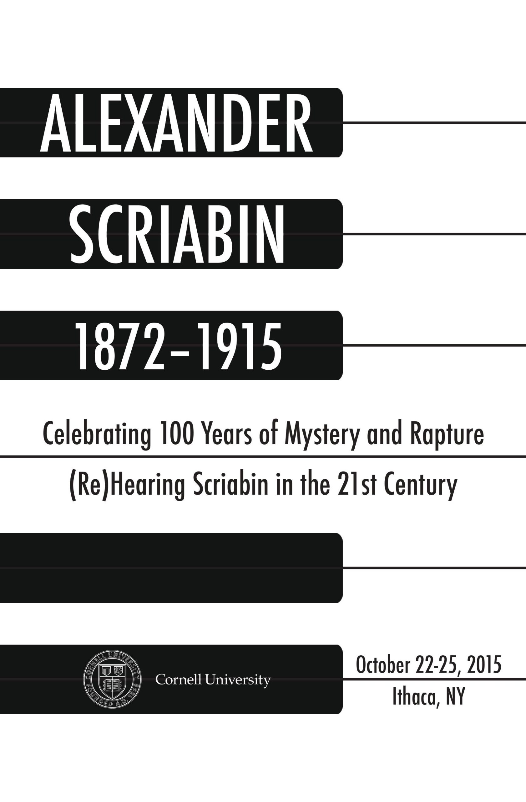 Poster for Alexander Scriabin: Celebrating 100 Years of Mystery and Rapture