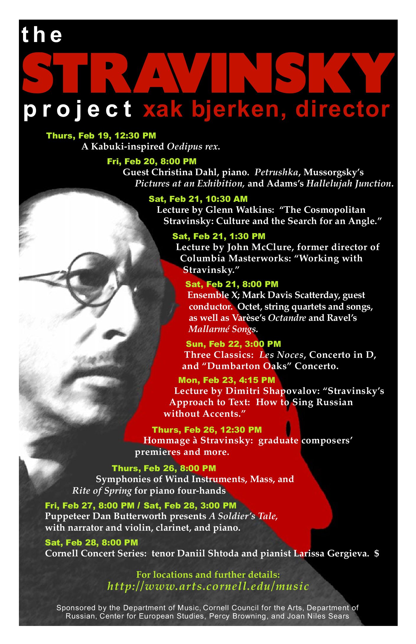Poster for the Stravinsky Project